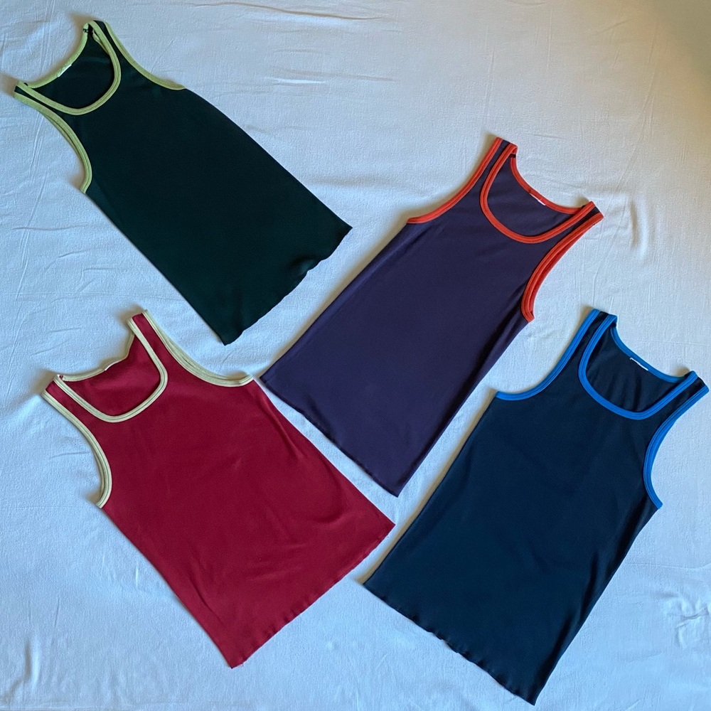 C-IN2 Men's Summer Ribbed Tank Tops (Set of 4) - Small